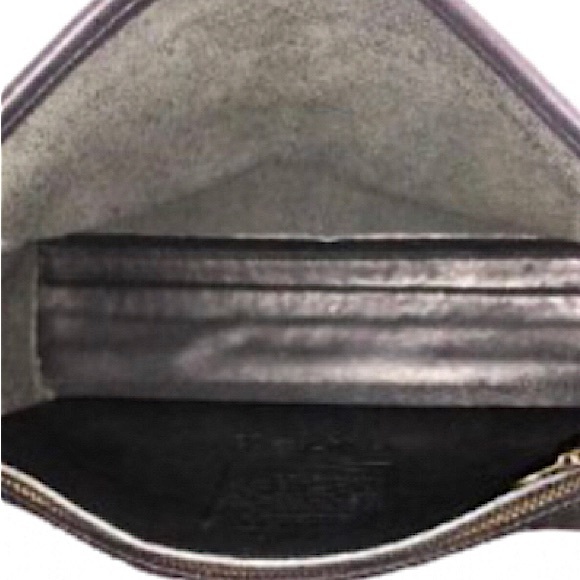 Vintage COACH COURT Black Glove Tanned Turn Lock Crossbody Shoulder Bag 9870 - Picture 10 of 17